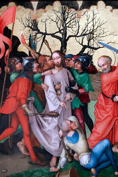 The Kiss of Judas by Martin Schongauer